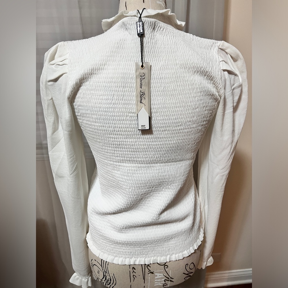 Catherine Malandrino Viscose Blend Long sleeve blouse - Picture 4 of 5